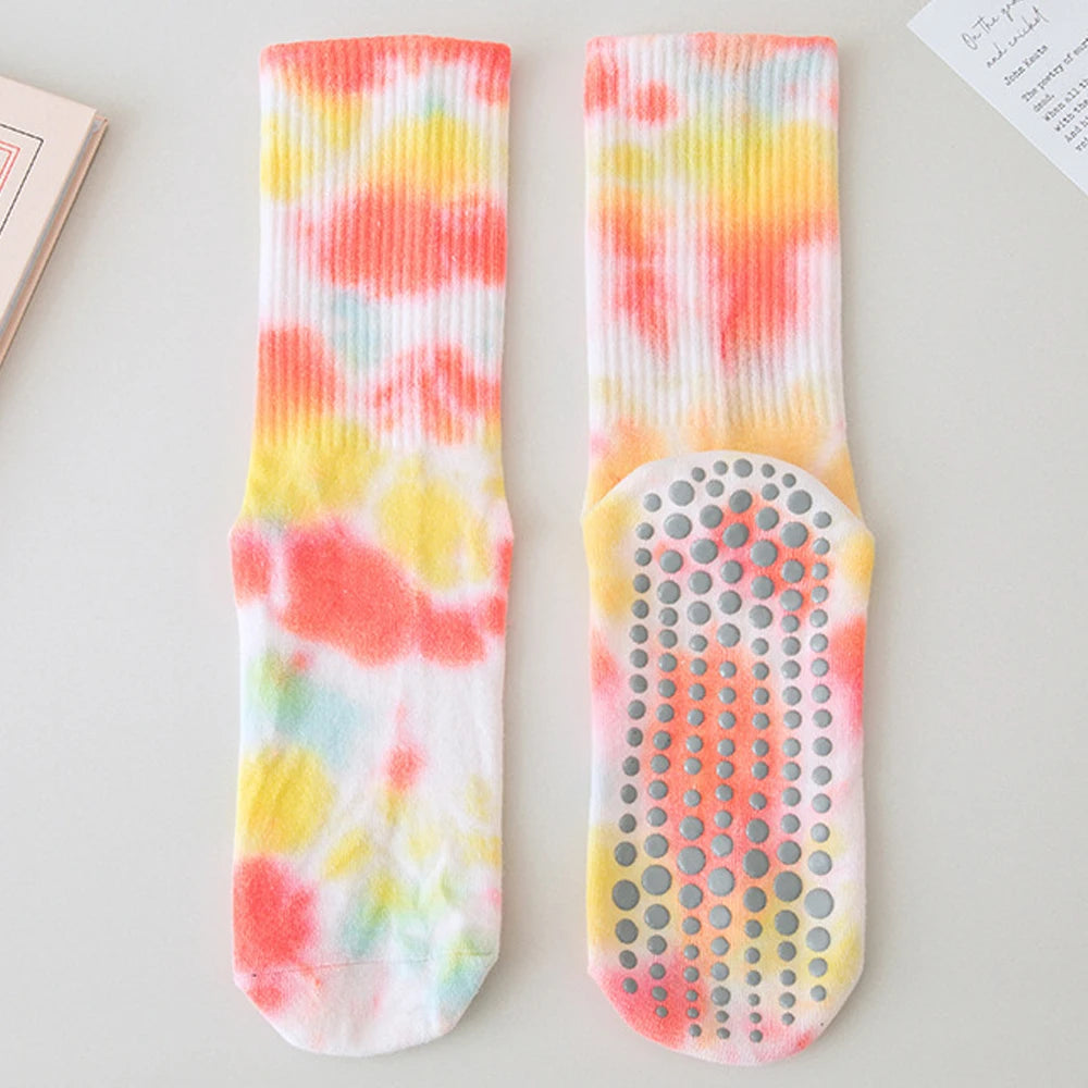 Tie-Dye Non-Slip Grip Socks
