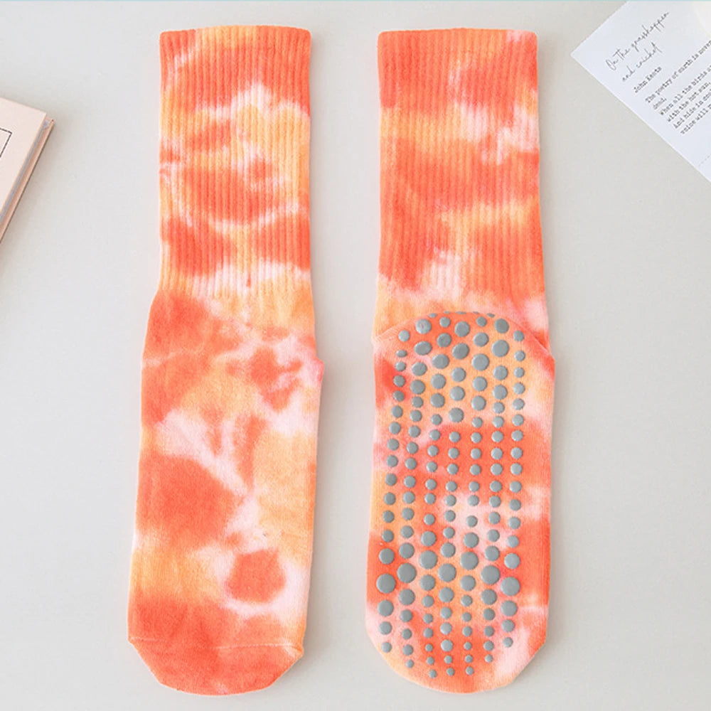 Tie-Dye Non-Slip Grip Socks