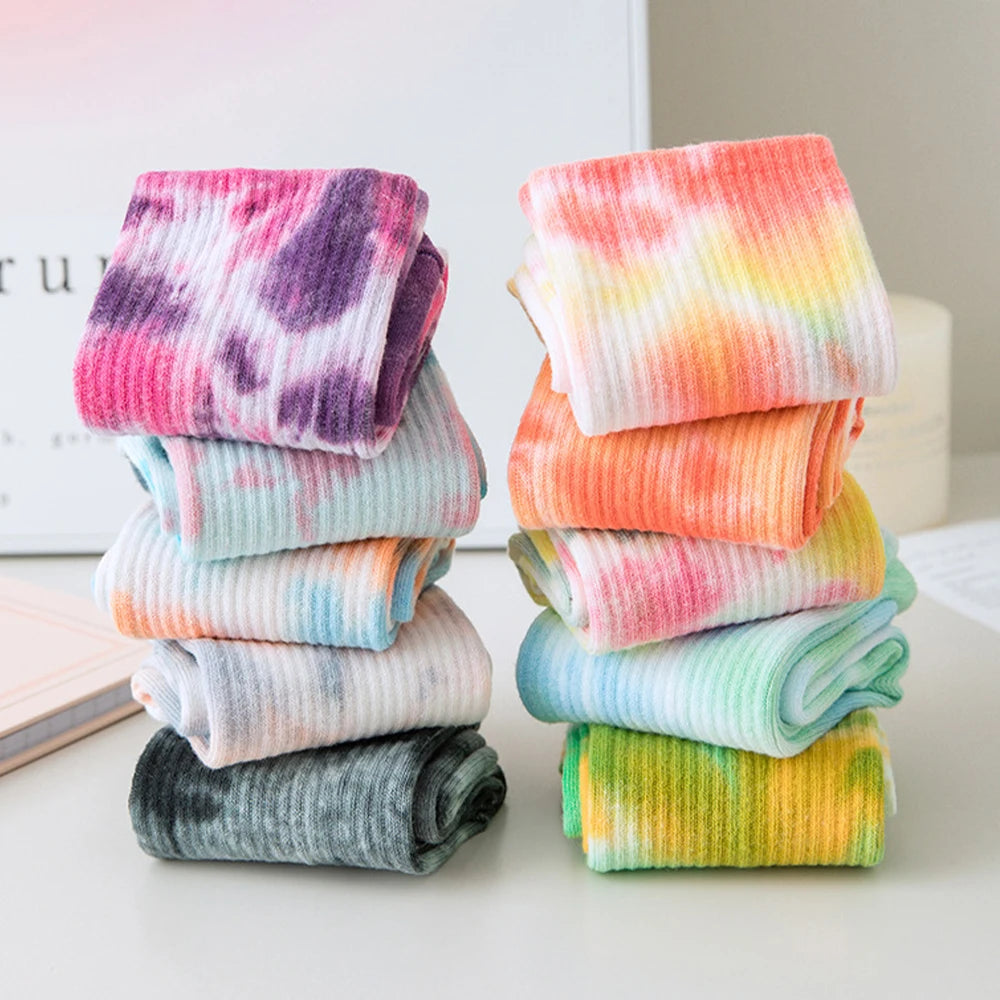 Tie-Dye Non-Slip Grip Socks