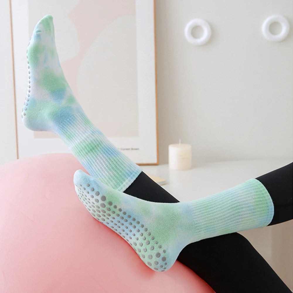 Tie-Dye Non-Slip Grip Socks