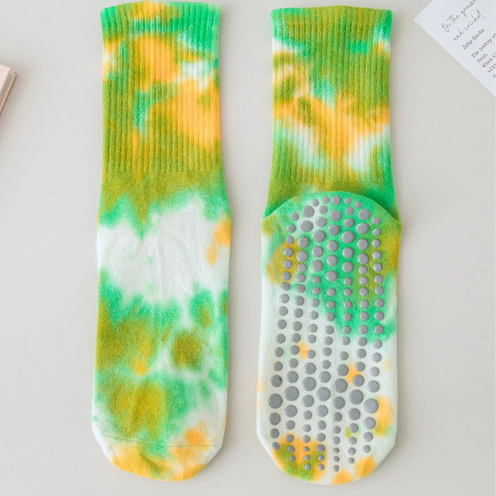 Tie-Dye Non-Slip Grip Socks