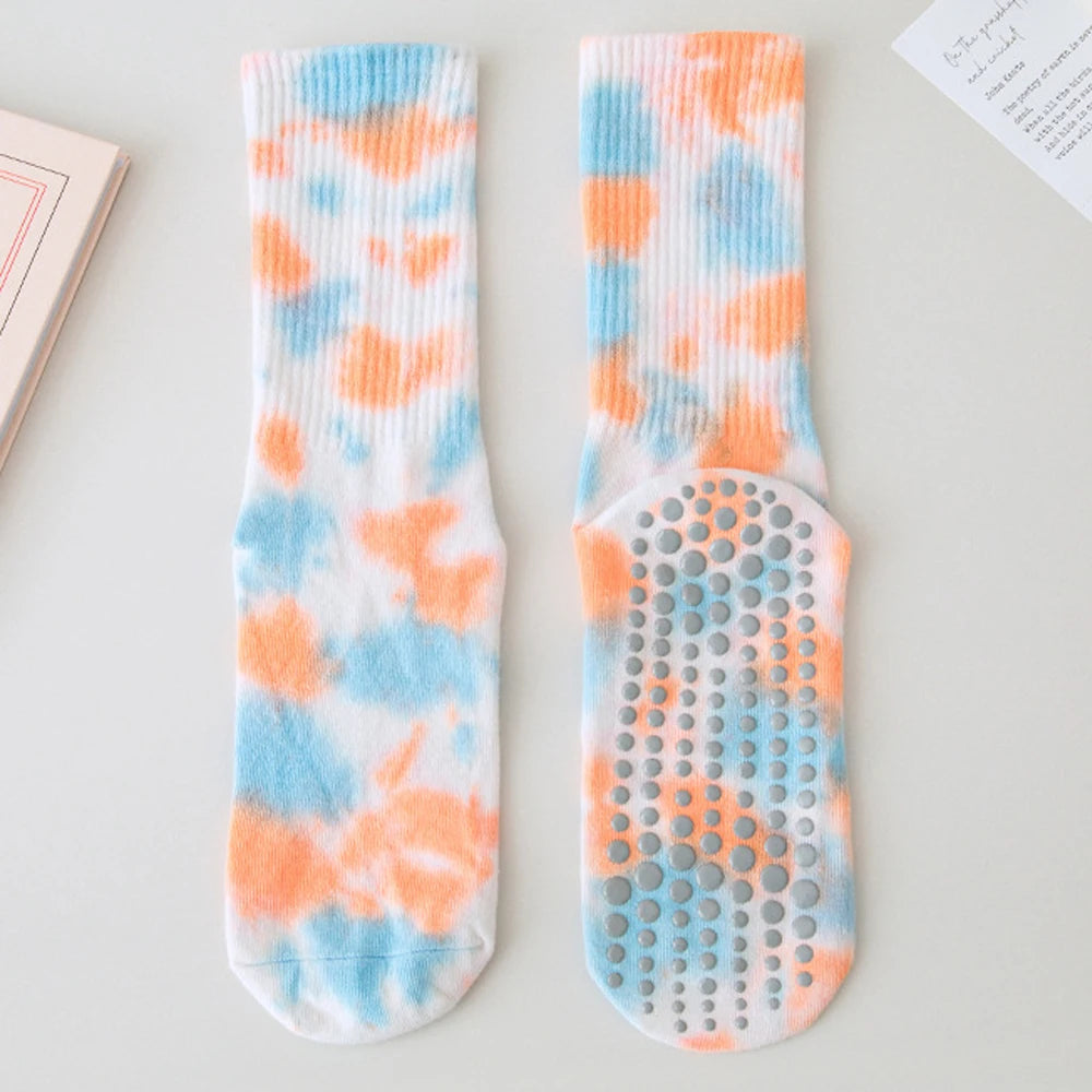 Tie-Dye Non-Slip Grip Socks