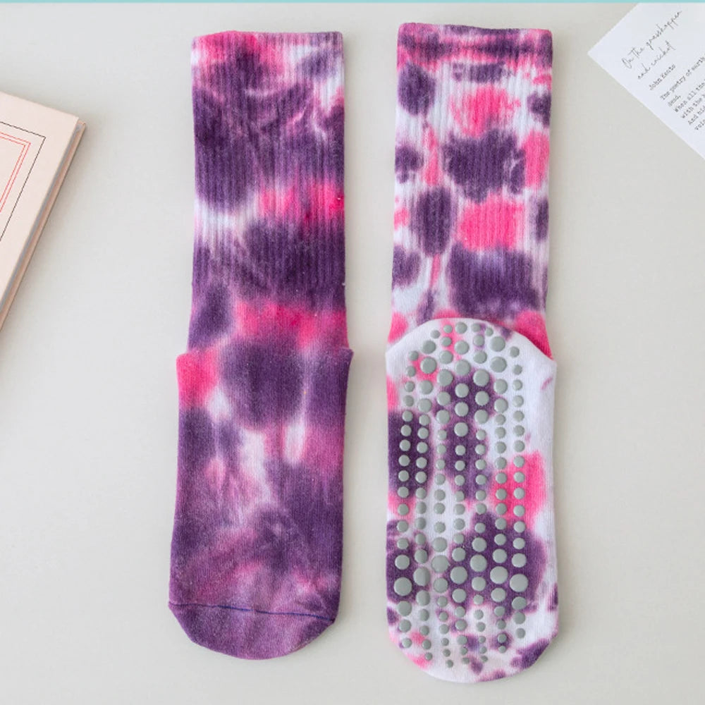 Tie-Dye Non-Slip Grip Socks