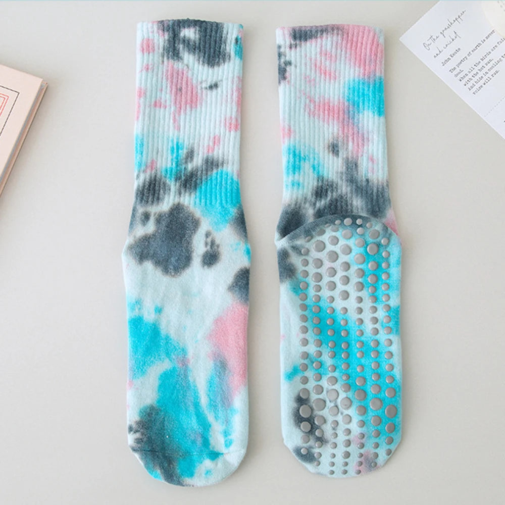 Tie-Dye Non-Slip Grip Socks