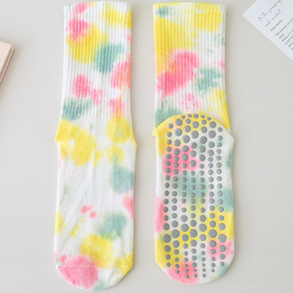 Tie-Dye Non-Slip Grip Socks